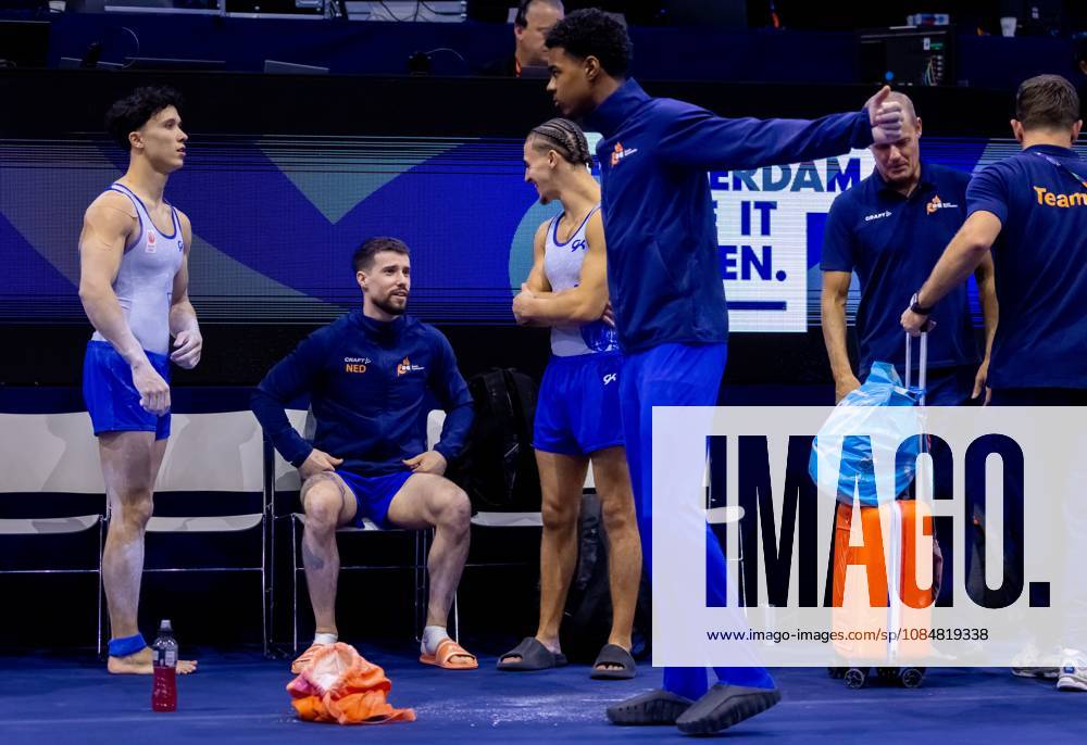 ROTTERDAM - The Dutch gymnasts during the men s team final at the World Gymnastics Championships in Rotterdam Ahoy. IRIS VAN DEN BROEK ANP ANPxSportx IVx 573091603 originalFilename: 573091603