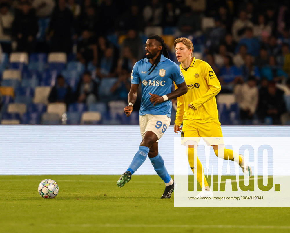 Napoli vs Arsenal of the Europa Champions League 2026 27 Frank Zambo Anguissa OF SSC Napoli during the European Champions League football match on 20 10 2026 between SSC Napoli and FC Bodo Glimt at the Diego Armando Maradona Stadium in Naples Napoli Stadio Diego Armando Maradona Napoli Italia