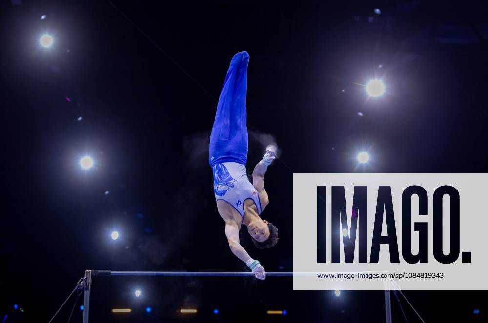 ROTTERDAM - Jermain Gruenberg in action during the men s team final at the World Gymnastics Championships in Rotterdam Ahoy. IRIS VAN DEN BROEK ANP ANPxSportx IVx 573091833 originalFilename: 573091833