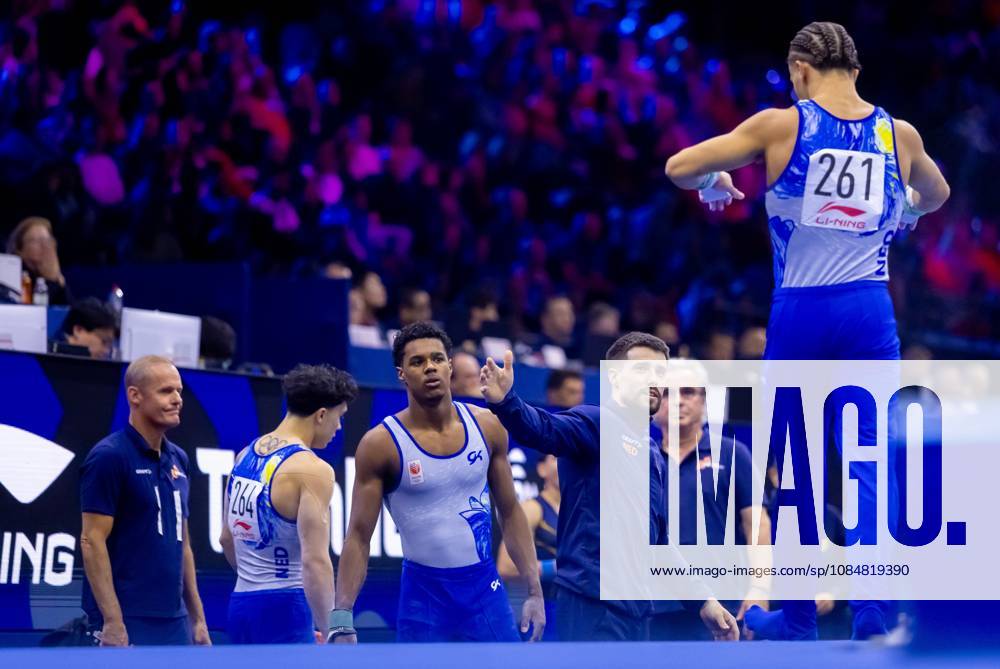 ROTTERDAM - The Dutch gymnasts during the men s team final at the World Gymnastics Championships in Rotterdam Ahoy. IRIS VAN DEN BROEK ANP ANPxSportx IVx 573091947 originalFilename: 573091947