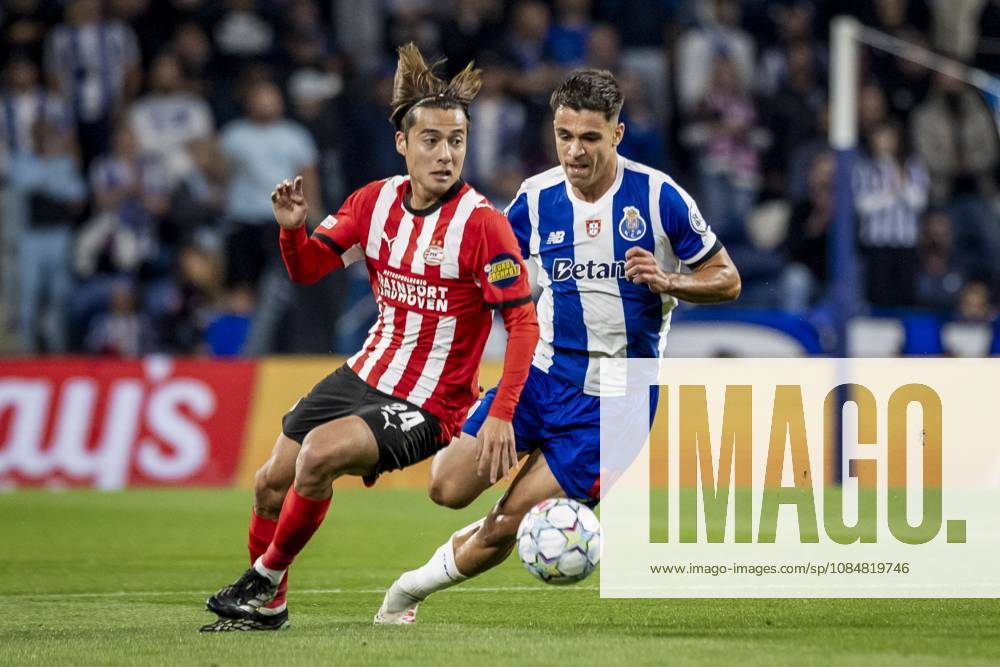PORTO - (lr) Kodai Sano of PSV Eindhoven and Gabriel Veiga of FC Porto during the UEFA Champions League match between FC Porto and PSV Eindhoven at the Estadio Do Dragao, on 20 October 2026 in Porto, Portugal. MORITZ MUELLER ANP ANPxSportx IVx 573093048 originalFilename: 573093048