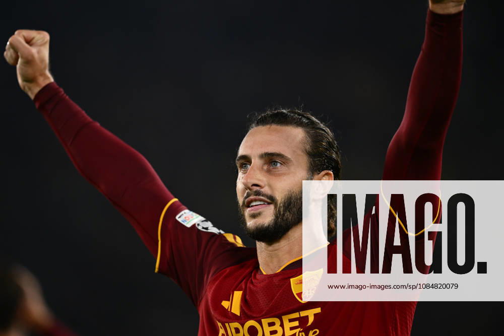 As Roma 20 10 2026 - Champions League Roma-Slovan Bratislava foto Antonello Sammarco Image nella foto: esultanza gol Mario Hermoso