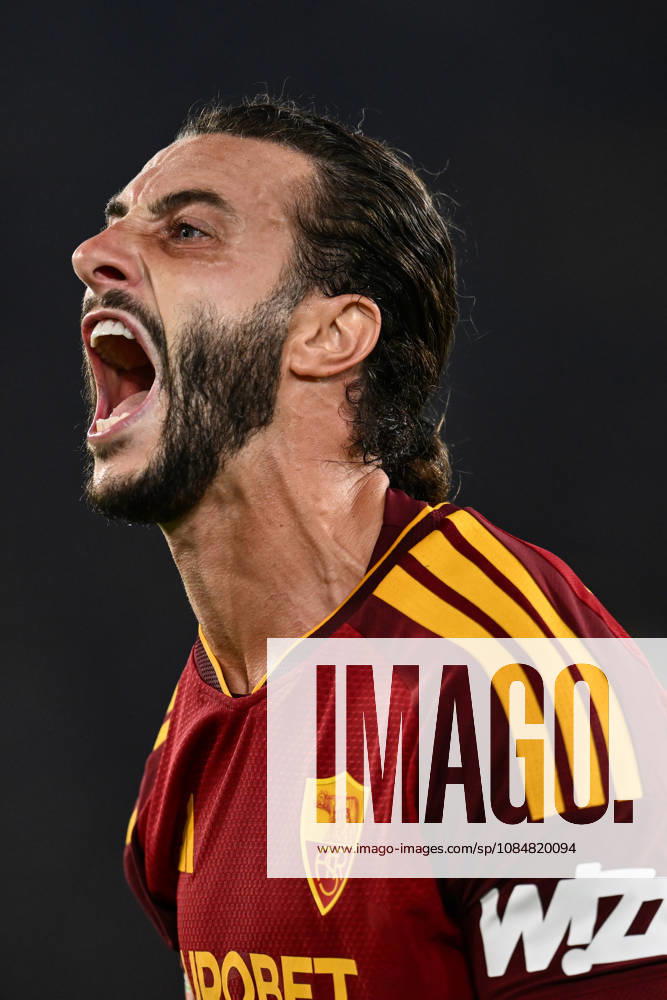 As Roma 20 10 2026 - Champions League Roma-Slovan Bratislava foto Antonello Sammarco Image nella foto: esultanza gol Mario Hermoso
