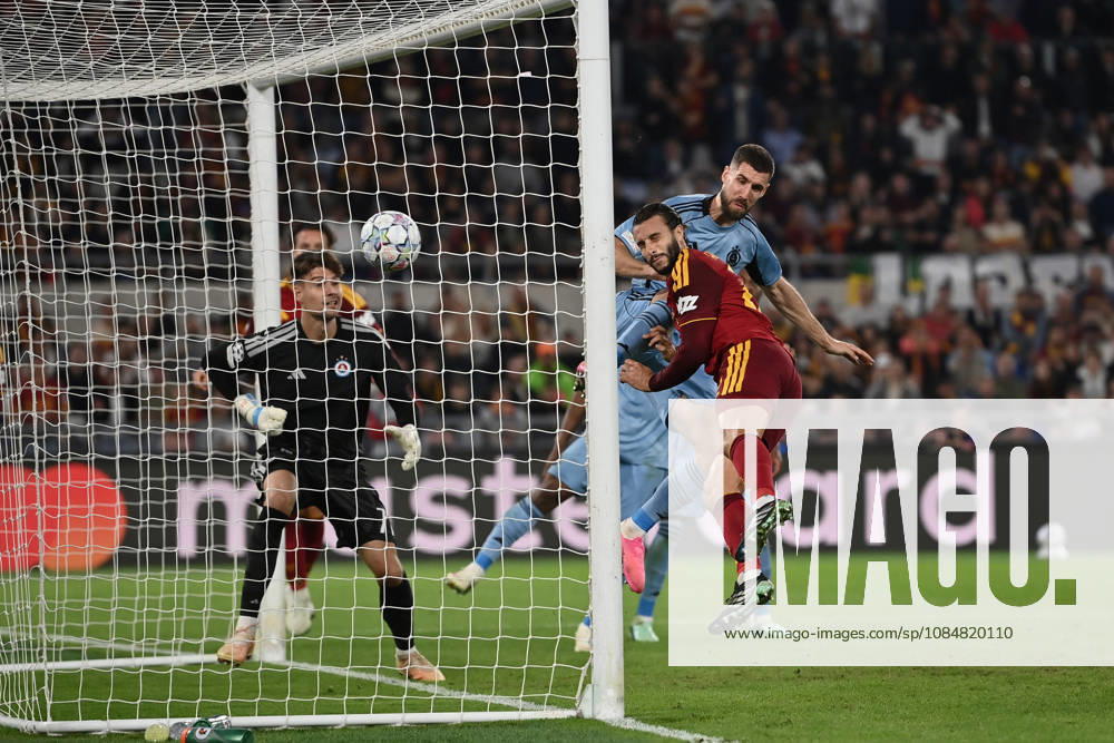 As Roma 20 10 2026 - Champions League Roma-Slovan Bratislava foto Antonello Sammarco Image nella foto: gol Mario Hermoso