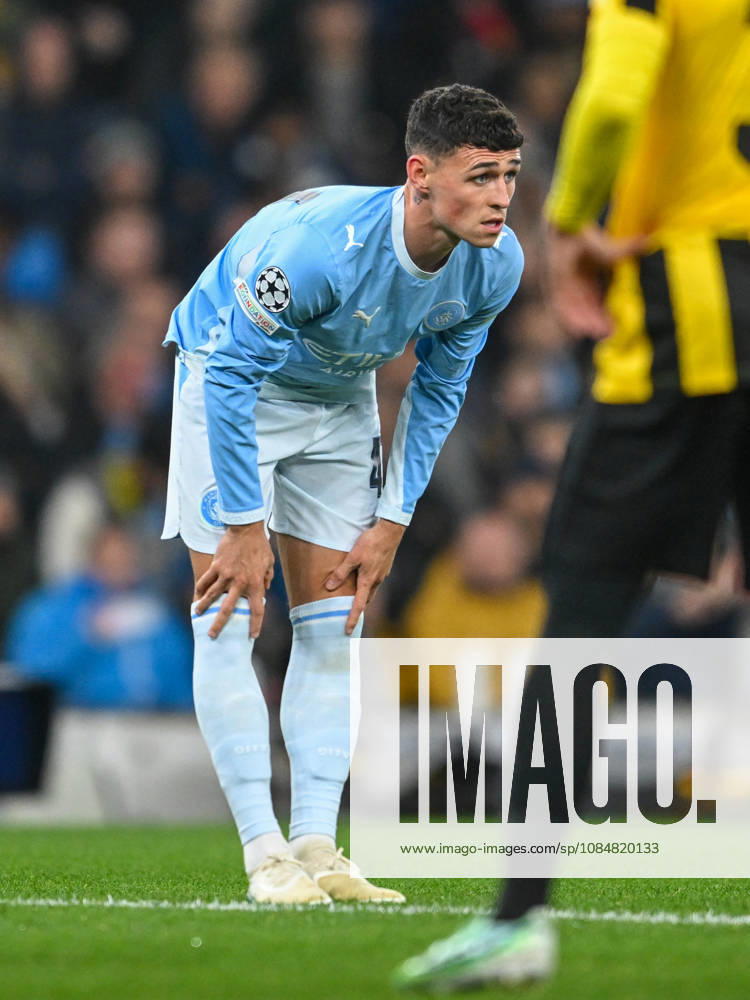 Manchester City v AEK Athens UEFA Champions League Phil Foden of Manchester City during the UEFA Champions League match at the Etihad Stadium, Manchester 20 10 2026 UK Newspapers OUT