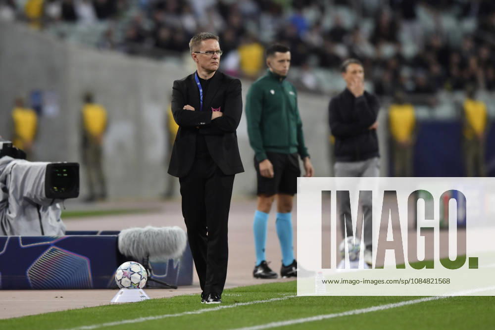 Sabah FC v Borussia Dortmund - UEFA Champions League 2026 27 League Phase MD3 BAKU, AZERBAIJAN - OCTOBER 20: Valdas Dambrauskas, head coach of Sabah FC, looks on during the UEFA Champions League 2026 27 League Phase MD3 match between Sabah FC and Borussia Dortmund at Tofig Bahramov Stadium on October 20, 2026 in Baku, Azerbaijan. Baku Tofig Bahramov Stadium Azerbaijan