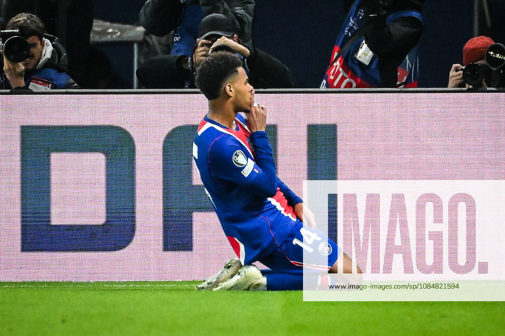 Desire DOUE of PSG celebrates his goal during the UEFA Champions League, League Phase MD3 match between Paris Saint-Germain and FC Barcelona, Barca at Parc des Princes Stadium on October 20, 2026 in Paris, France. Paris France - ZUMAm308 20261020_zsp_m308_010