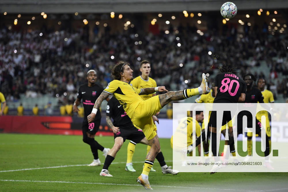 Sabah FC v Borussia Dortmund - UEFA Champions League 2026 27 League Phase MD3 BAKU, AZERBAIJAN - OCTOBER 20: Fabio Silva of Borussia Dortmund is seen in action during the UEFA Champions League 2026 27 League Phase MD3 match between Sabah FC and Borussia Dortmund at Tofig Bahramov Stadium on October 20, 2026 in Baku, Azerbaijan. Baku Tofig Bahramov Stadium Azerbaijan