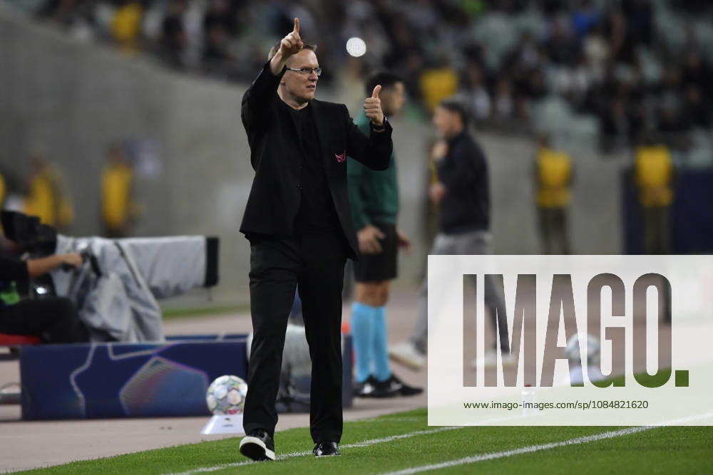 Sabah FC v Borussia Dortmund - UEFA Champions League 2026 27 League Phase MD3 BAKU, AZERBAIJAN - OCTOBER 20: Valdas Dambrauskas, head coach of Sabah FC, reacts during the UEFA Champions League 2026 27 League Phase MD3 match between Sabah FC and Borussia Dortmund at Tofig Bahramov Stadium on October 20, 2026 in Baku, Azerbaijan. Baku Tofig Bahramov Stadium Azerbaijan