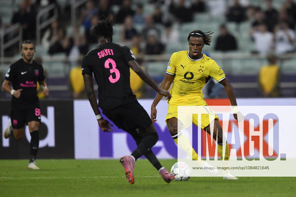 Sabah FC v Borussia Dortmund - UEFA Champions League 2026 27 League Phase MD3 BAKU, AZERBAIJAN - OCTOBER 20: Carney Chukwuemeka of Borussia Dortmund is seen in action during the UEFA Champions League 2026 27 League Phase MD3 match between Sabah FC and Borussia Dortmund at Tofig Bahramov Stadium on October 20, 2026 in Baku, Azerbaijan. Baku Tofig Bahramov Stadium Azerbaijan
