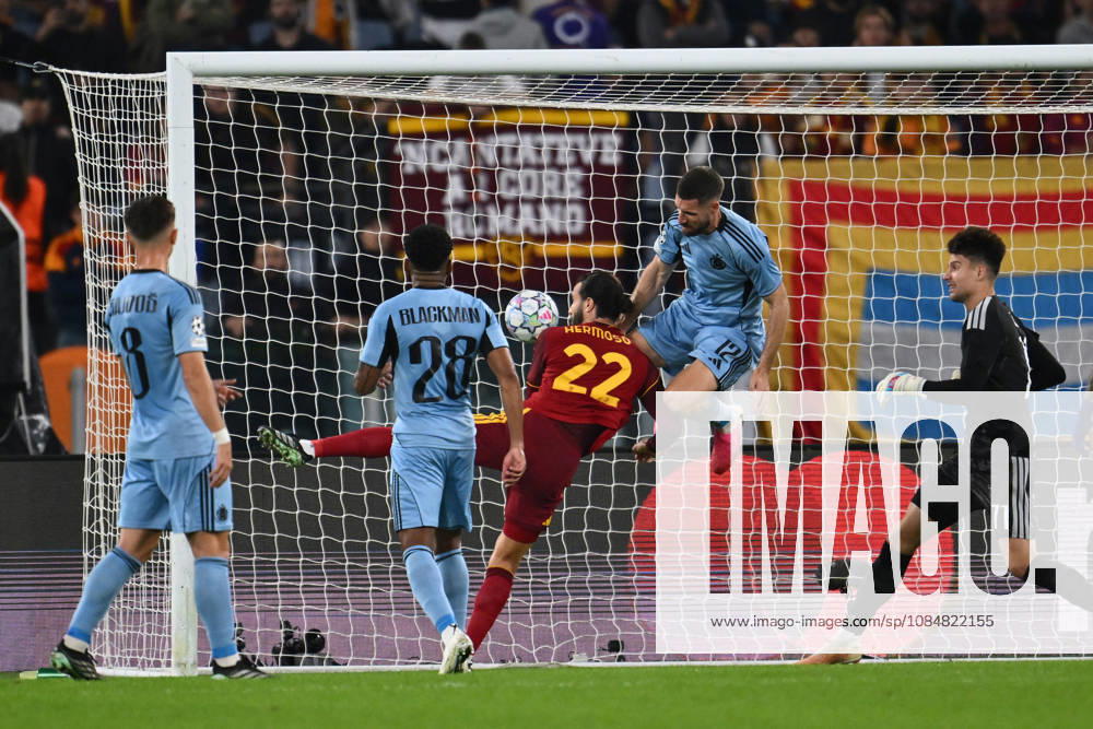 Dc Roma 20 10 2026 - Champions League Roma-Slovan Bratislava foto Domenico Cippitelli Image nella foto: gol Mario Hermoso