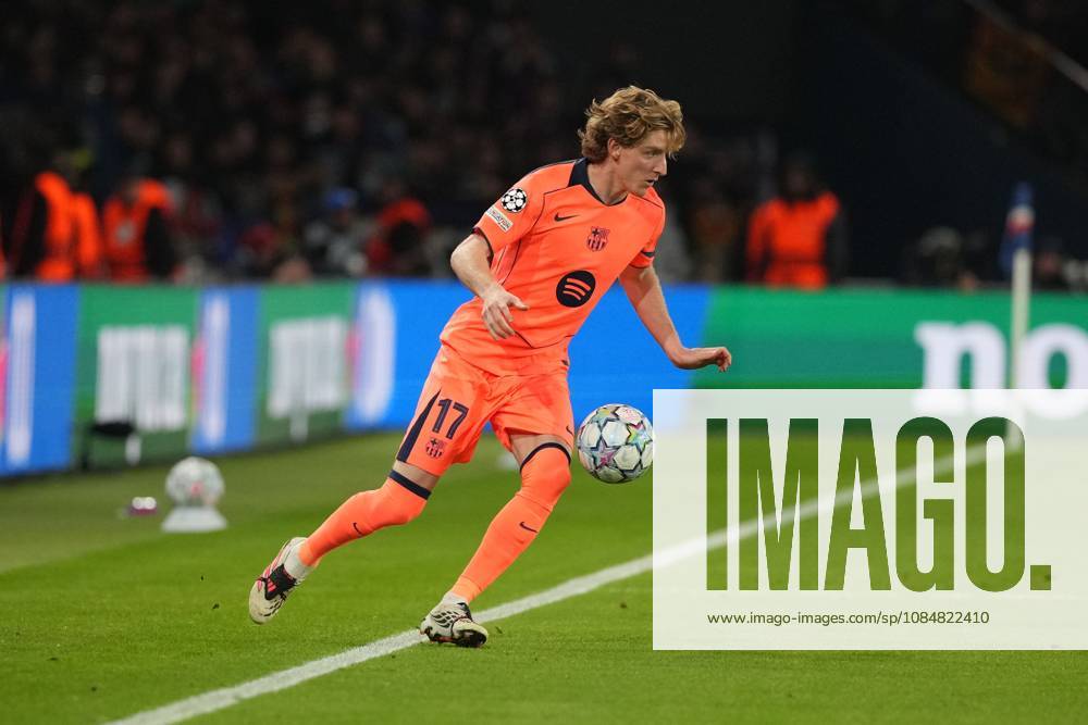 Anthony Gordon of Barcelona Paris Saint-Germain v Barcelona, UEFA Champions League, Football, Parc des Princes, Paris, France - 20 Oct 2026Paris Parc des Princes France