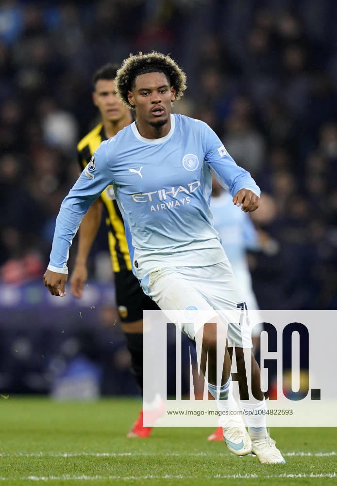 Manchester, England, 20th October 2026. Floyd Samba of Manchester City in action during the Manchester City vs AEK Athens UEFA Champions League match at the Etihad Stadium, Manchester. Picture credit should read: Andrew Yates Sportimage . SPI_038_AY_ManCity__Athens SPI-5090-0038