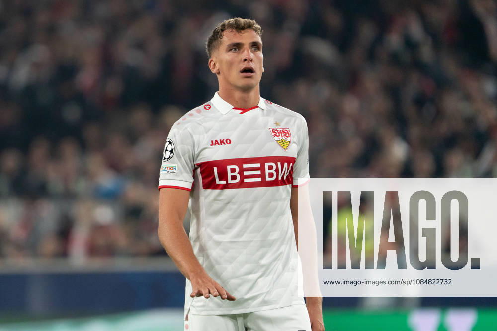 Grischa Prömel (VfB Stuttgart, 21) Geste, Mimik, Zeichen, GER, VfB Stuttgart vs. Atlà tico Madrid, Fussball, UEFA Champions League, Spieltag 3, Spielzeit 2026 2027, 20.10.2026, GER, VfB Stuttgart vs. Atlà tico Madrid, Fussball, UEFA Champions League, Spieltag 3, Spielzeit 2026 2027, 20.10.2026, Stuttgart