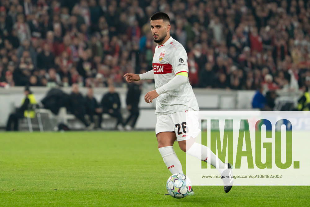 Deniz Undav (VfB Stuttgart, 26) am Ball, Aktion, Dribbling, dribbeln, Angriff, GER, VfB Stuttgart vs. Atlà tico Madrid, Fussball, UEFA Champions League, Spieltag 3, Spielzeit 2026 2027, 20.10.2026, GER, VfB Stuttgart vs. Atlà tico Madrid, Fussball, UEFA Champions League, Spieltag 3, Spielzeit 2026 2027, 20.10.2026, Stuttgart