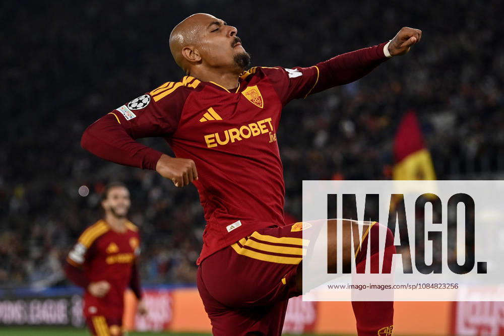 As Roma 20 10 2026 - Champions League Roma-Slovan Bratislava foto Antonello Sammarco Image nella foto: esultanza gol Donyell Malen