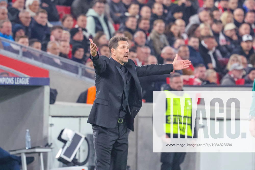 VfB Stuttgart - Atletico Madrid Deutschland, Stuttgart, 20.10.2026, Fussball, UEFA Champions League, Saison 2026 2027, VfB Stuttgart - Atletico Madrid: Diego Simeone (Trainer Atletico Madrid).