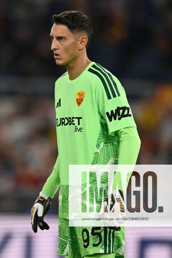 AS Roma v SK Slovan Bratislava - UEFA Champions League 2026 27 League Phase MD3 Pierluigi Gollini of A.S. Roma is in action during the UEFA Champions League phase day 3 football match between A.S. Roma and S.K. Slovan Bratislava at the Olympic Stadium in Rome, Italy, on October 20, 2026. Rome Italy Italy