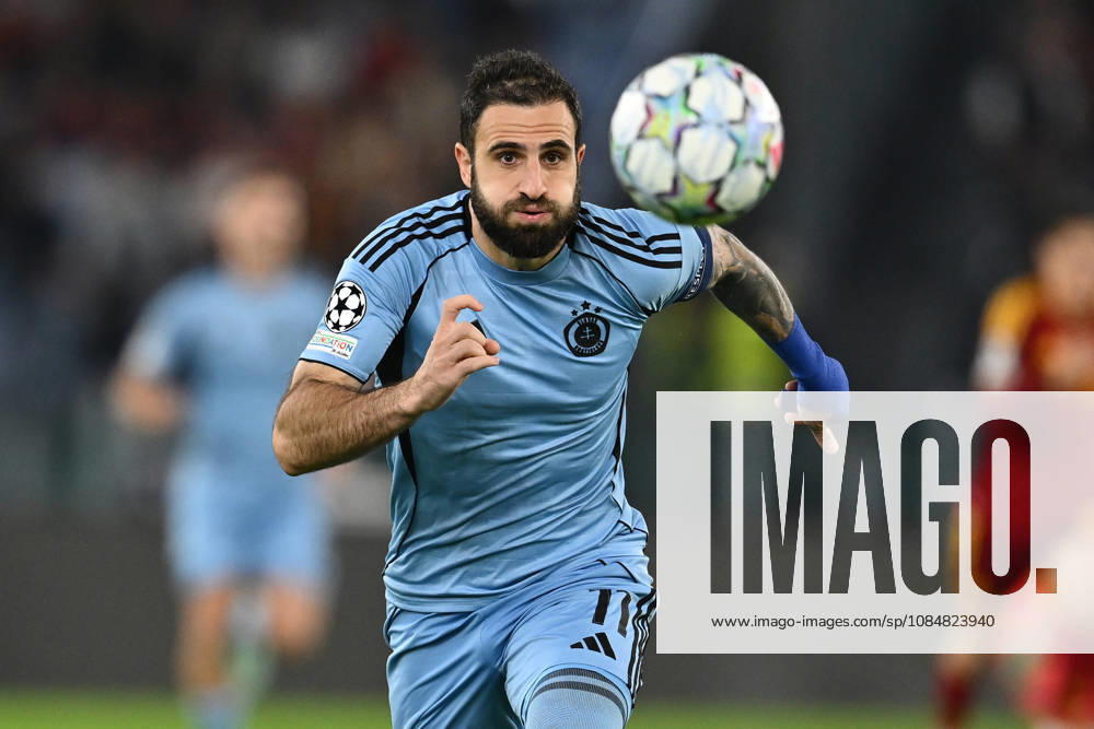 AS Roma v SK Slovan Bratislava - UEFA Champions League 2026 27 League Phase MD3 Tigran Barseghyan of S.K. Slovan Bratislava is in action during the UEFA Champions League phase day 3 football match between A.S. Roma and S.K. Slovan Bratislava at the Olympic Stadium in Rome, Italy, on October 20, 2026. Rome Italy Italy