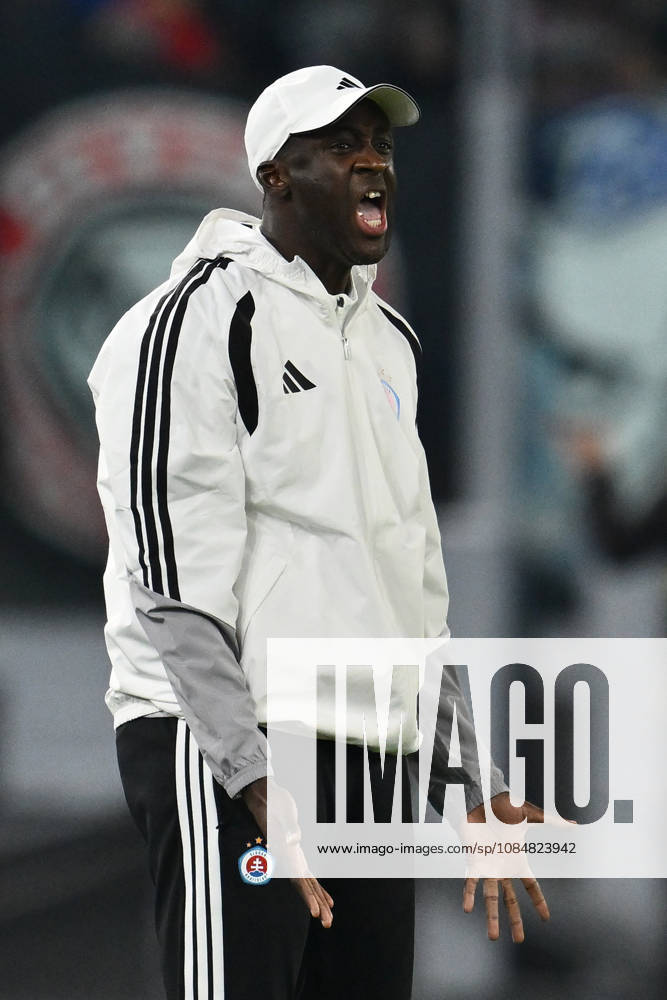 AS Roma v SK Slovan Bratislava - UEFA Champions League 2026 27 League Phase MD3 Yaya Toure, coach of S.K. Slovan Bratislava, participates in the UEFA Champions League phase day 3 football match between A.S. Roma and S.K. Slovan Bratislava at the Olympic Stadium in Rome, Italy, on October 20, 2026. Rome Italy Italy