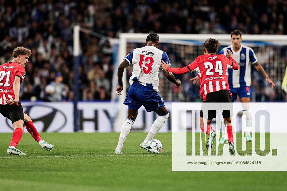 FC Porto v PSV Eindhoven - UEFA Champions League 2026 27 League Phase MD3 Pablo Rosario of FC Porto vies for the ball during the UEFA Champions League 2026 27 League Phase MD3 match between FC Porto and PSV at Estadio do Dragao in Porto, Portugal, on October 20, 2026. porto Porto Portugal