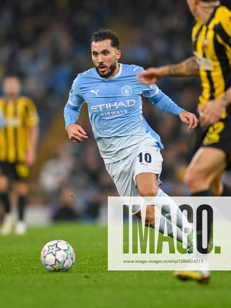 Manchester City v AEK Athens UEFA Champions League Rayan Cherki of Manchester City during the UEFA Champions League match at the Etihad Stadium, Manchester 20 10 2026 UK Newspapers OUT