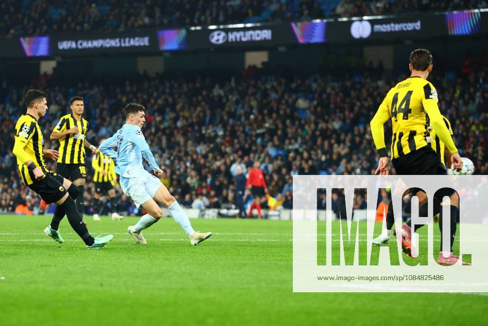 Phil Foden of Manchester City scores to make it 4-1 Manchester City v AEK Athens, UEFA Champions League, Football, Etihad Stadium, Manchester, UK - 20 Oct 2026Manchester Etihad Stadium United Kingdom