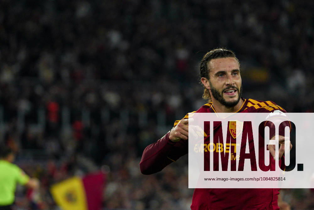 SOCCER - UEFA Champions League - AS Roma vs. Slovan Bratislava Photo by IPA ABACAPRESS.COM89962929 - Mario Hermoso of AS Roma during the AS Roma vs. Slovan Bratislava UEFA Champions League soccer match in Rome, Italy, on October 20, 2026 Rome Italy