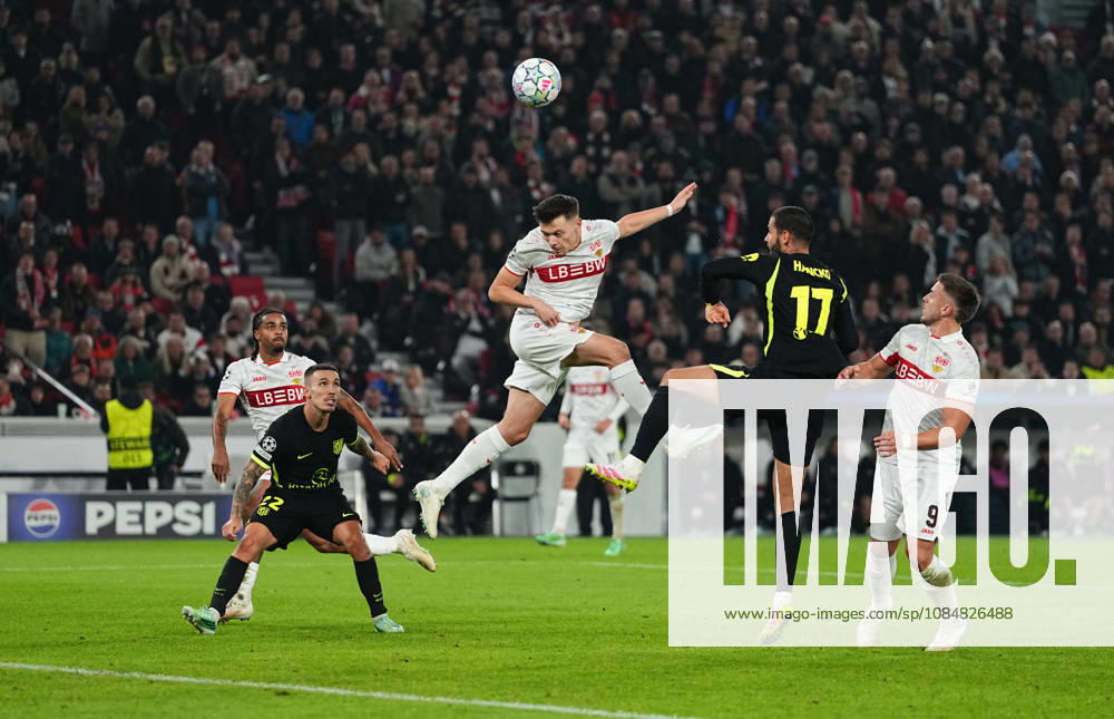 Dzenan Pejcinovic (VFB Stuttgart) during VfB Stuttgart and Atlético Madrid, League Phase UEFA Champions League, at MHPArena, Stuttgart, Germany on October 20, 2026. DeFodi Images. -
