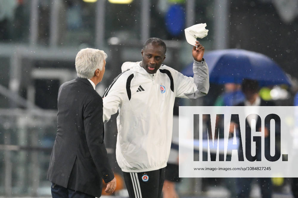 20th October 2026; Stadio Olimpico, Rome, Italy; UEFA Champions League Football, Roma versus Slovan Bratislava; Gian Piero Gasperini head coach of Roma, Yaya Toure head coach of Slovan Bratislava AllShotLive