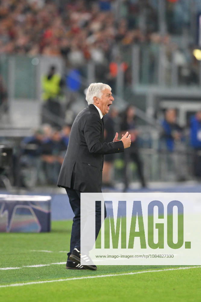 SOCCER - UEFA Champions League - AS Roma vs. Slovan Bratislava Photo by IPA ABACAPRESS.COM89963794 - Giampiero Gasperini, head coach of Roma, during the UEFA Champions League soccer match between Roma and Slovan Bratislava at the Olimpico Stadium on October 20, 2026, in Rome, Lazio. During the AS Roma vs. Slovan Bratislava UEFA Champions League soccer match in Rome, Italy, on October 20, 2026 Rome Italy