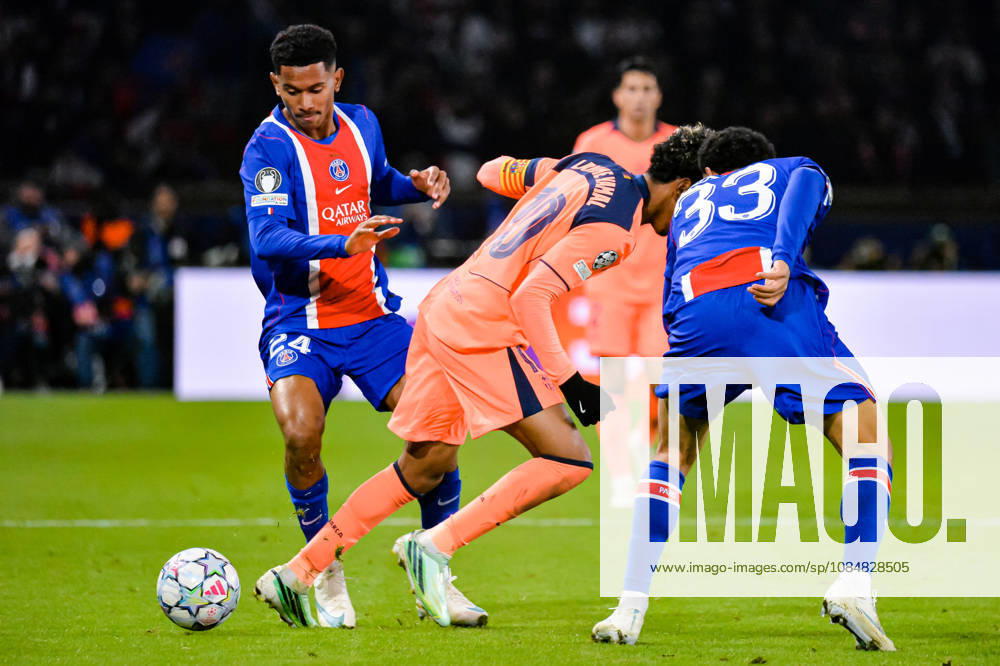 Lamine Yamal (FC Barcelone) Senny Mayulu (Paris SG)
