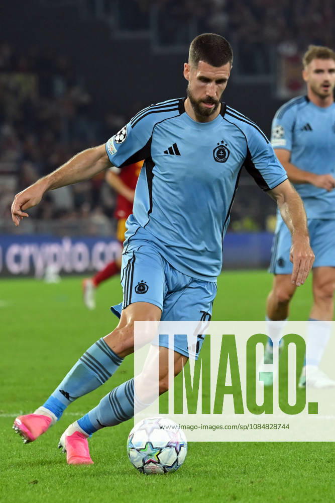 IPA89968201 - Kenan Bajric of Slovan Bratislava during the Champions League group stage Matchday 3 game between Roma and Slovan Bratislava at the Stadio Olimpico. Rome (Italy), October 20, 2026 Mattia Vian