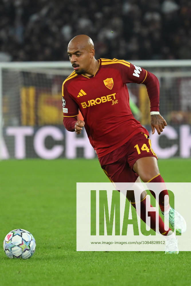 2026,Roma-Slovan Bratislava Donyell Malen of Roma during the Champions League match Championship phase Matchday 3 Roma-Slovan Bratislava at the Stadio Olimpico. Rome (Italy), October 20, 2026 during the Champions League match Championship phase Matchday 3 Roma-Slovan Bratislava at the Stadio Olimpico. Rome (Italy), October 20, 2026 Imago-images Emmefoto