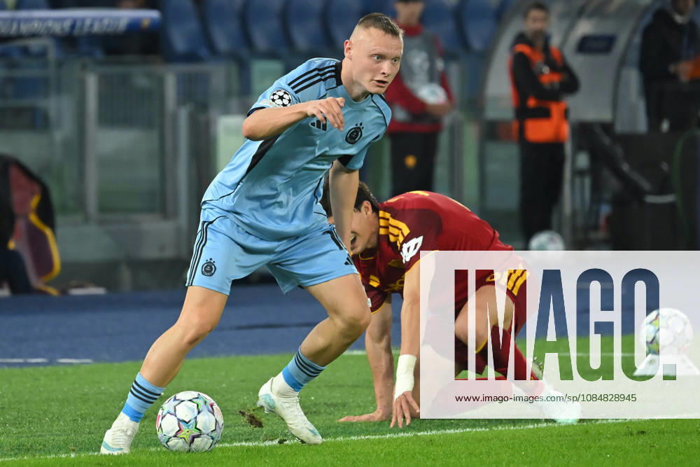 2026,Roma-Slovan Bratislava Nino Marcelli of Slovan Bratislava during the Champions League match Championship phase Matchday 3 Roma-Slovan Bratislava at the Stadio Olimpico. Rome (Italy), October 20, 2026 during the Champions League match Championship phase Matchday 3 Roma-Slovan Bratislava at the Stadio Olimpico. Rome (Italy), October 20, 2026 Imago-images Emmefoto