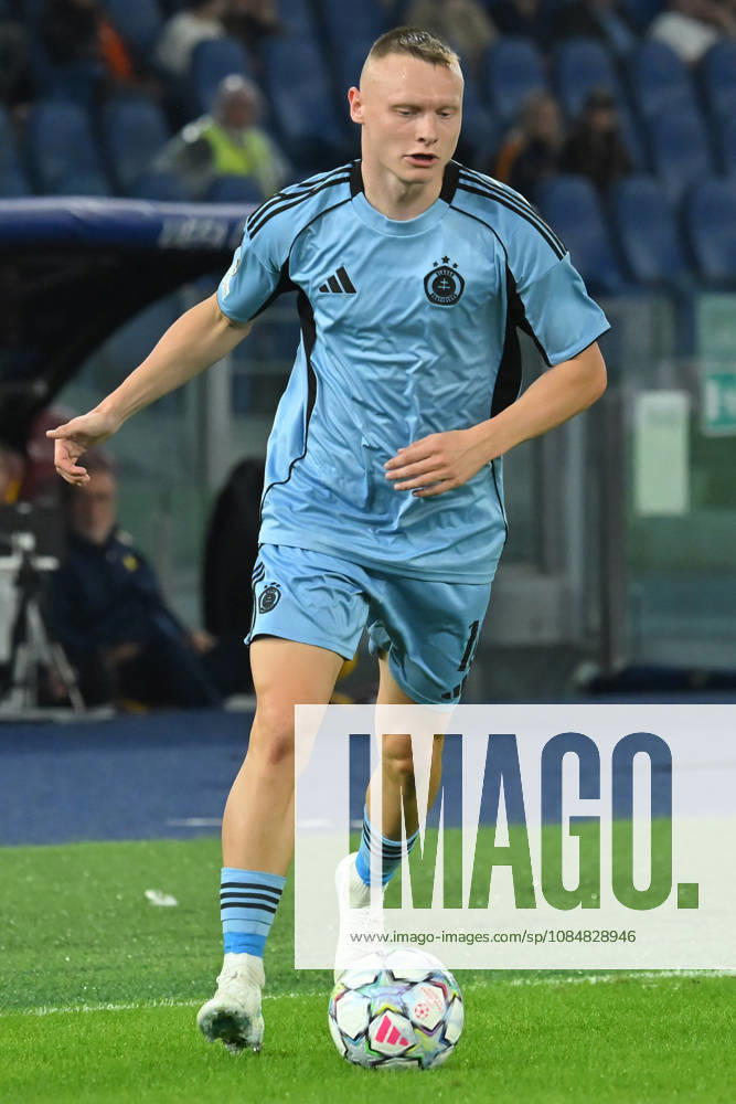 2026,Roma-Slovan Bratislava Nino Marcelli of Slovan Bratislava during the Champions League match Championship phase Matchday 3 Roma-Slovan Bratislava at the Stadio Olimpico. Rome (Italy), October 20, 2026 during the Champions League match Championship phase Matchday 3 Roma-Slovan Bratislava at the Stadio Olimpico. Rome (Italy), October 20, 2026 Imago-images Emmefoto