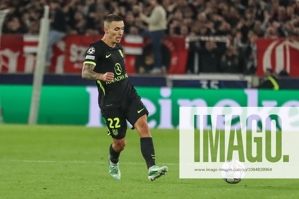 Stuttgart 20.10.2026. Pilka nozna Liga Mistrzow UEFA sezon 2026 2027 kolejka 3 mecz: VfB Stuttgart - Atletico Madryt --- Football UEFA Champions League season 2025 2026 round 3 match: VfB Stuttgart - Atletico de Madrid nz Alejandro Grimaldo Fot. Kacper Staniec NEWSPIX.PL --- newspix.pl