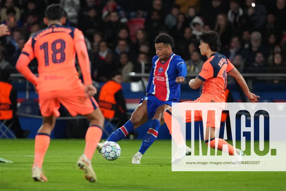 Desire Doue of PSG fires in a shot Paris Saint-Germain v Barcelona, UEFA Champions League, Football, Parc des Princes, Paris, France - 20 Oct 2026Paris Parc des Princes France