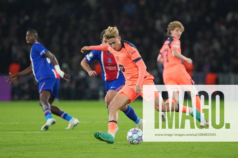 Fermin Lopez of Barcelona Paris Saint-Germain v Barcelona, UEFA Champions League, Football, Parc des Princes, Paris, France - 20 Oct 2026Paris Parc des Princes France