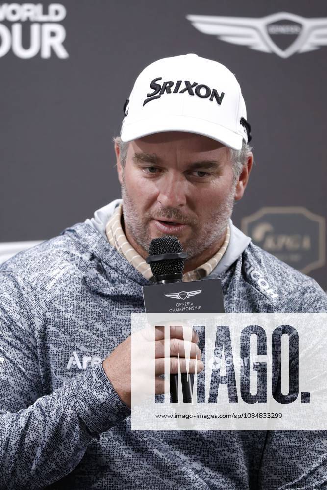 Oct 22, 2026-Cheonan, South Korea-Ryan FOX of New Zealand attend the media conference during an DP world Tour Genesis Championship at Woo Jeong Hills CC in Cheon, South Korea. Cheonan SOUTH KOREA - ZUMAr168 20261021_aap_r168_004