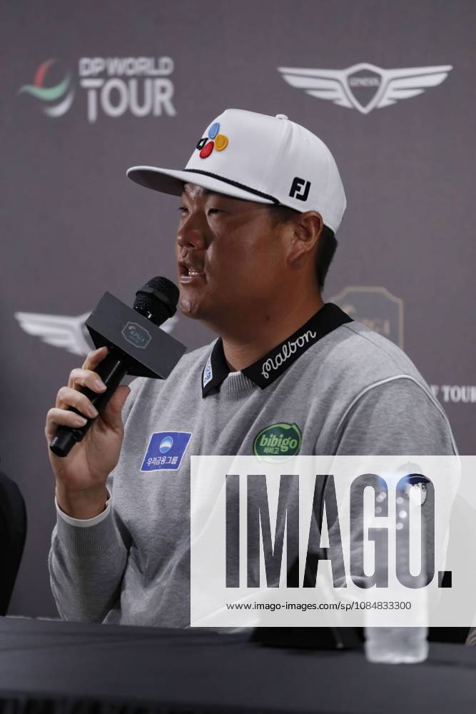 Oct 22, 2026-Cheonan, South Korea-Sungjae Im of South Korea attend the media conference during an DP world Tour Genesis Championship at Woo Jeong Hills CC in Cheon, South Korea. Cheonan SOUTH KOREA - ZUMAr168 20261021_aap_r168_005
