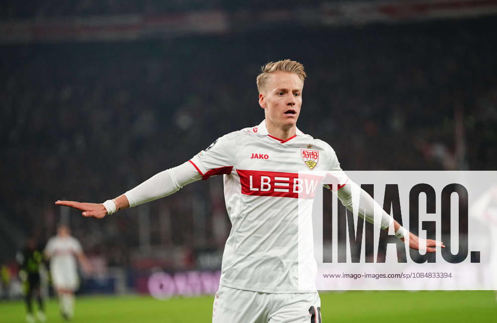 Chris Fuhrich (VFB Stuttgart) during VfB Stuttgart and Atlético Madrid, League Phase UEFA Champions League, at MHPArena, Stuttgart, Germany on October 20, 2026. DeFodi Images. -