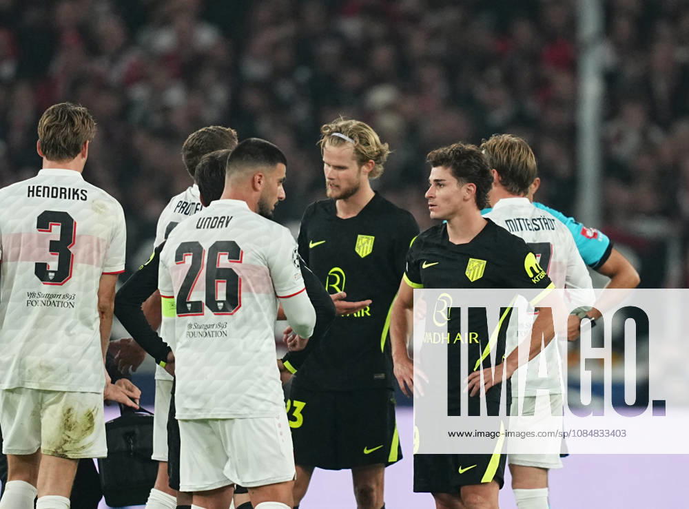 Morten Hjulmand (Atleti) during VfB Stuttgart and Atlético Madrid, League Phase UEFA Champions League, at MHPArena, Stuttgart, Germany on October 20, 2026. DeFodi Images. -
