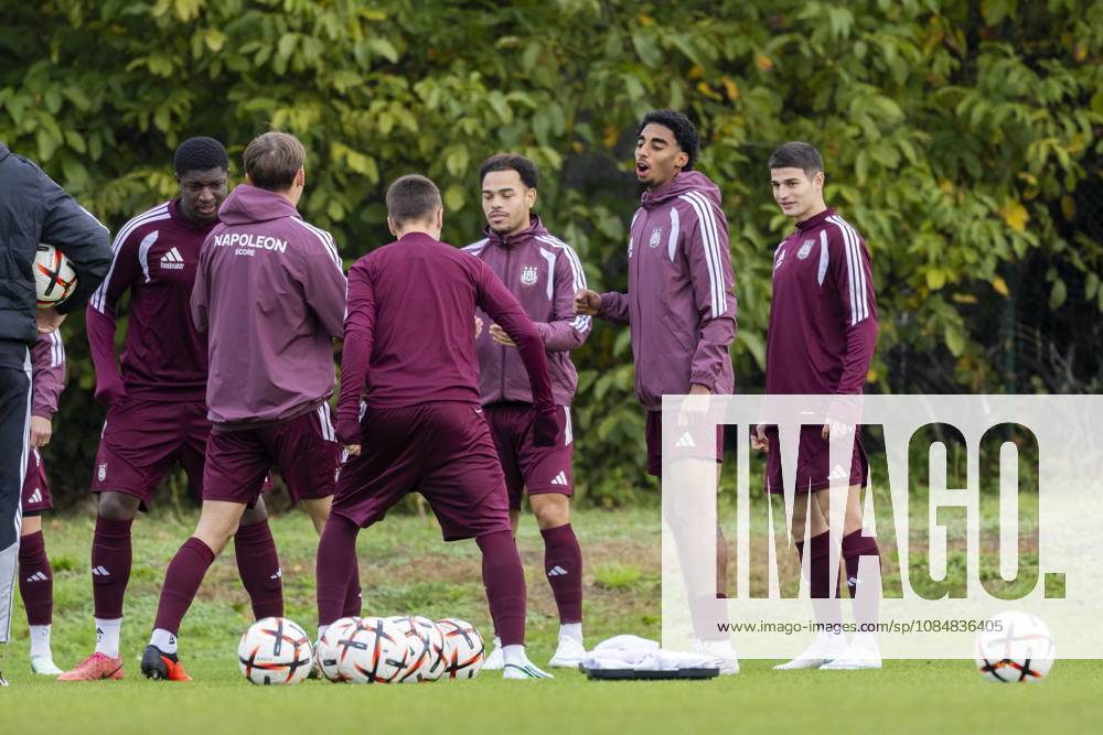 RSC Anderlecht open training 21 10 NEERPEDE, BELGIUM - OCTOBER 21 : Players of RSC Anderlecht during an open training pictured on October 21, 2026 in Neerpede, Belgium, 21 10 2026 Neerpede Belgium