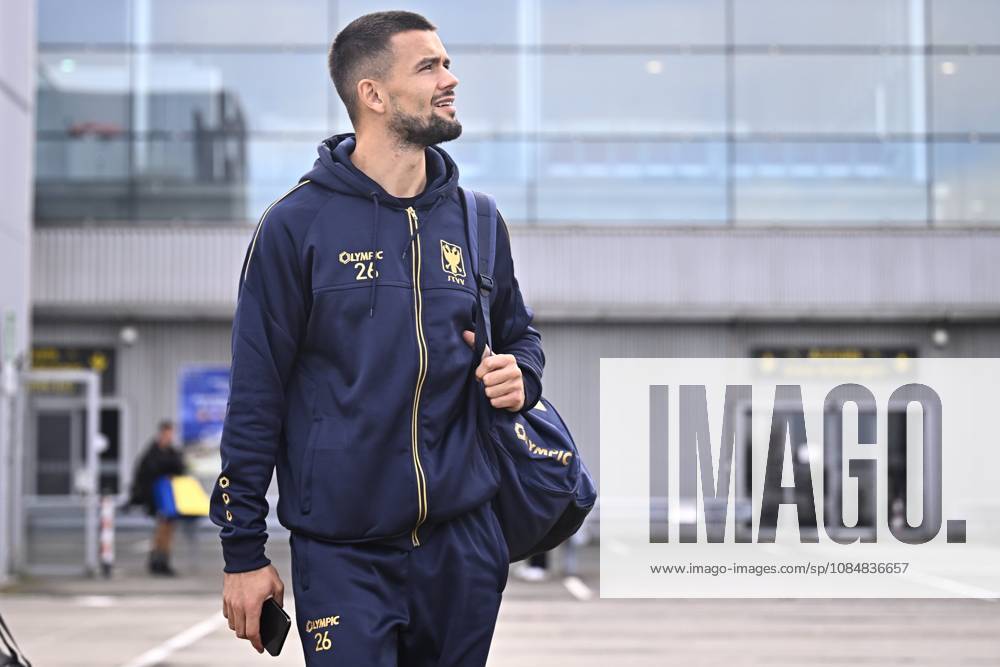 FC Midtjylland v Sint-Truidense VV - UEFA Conference League Media Activities 21 10 2026 LIEGE, BELGIUM - OCTOBER 21 : Musliu Visar defender of Sint-Truidense VV pictured at the Liege airport before departure for the UEFA Conference League 2026 27 League Phase matchday 2 match between FC Midtjylland and Sint-Truidense VV on October 21, 2026 in Liege, Belgium, 21 10 2026 Liege Belgium