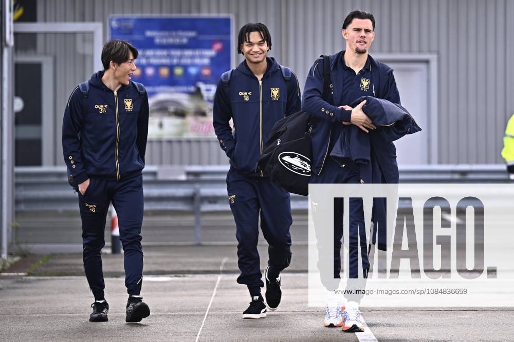 FC Midtjylland v Sint-Truidense VV - UEFA Conference League Media Activities 21 10 2026 LIEGE, BELGIUM - OCTOBER 21 : Players of Sint-Truidense VV pictured at the Liege airport before departure for the UEFA Conference League 2026 27 League Phase matchday 2 match between FC Midtjylland and Sint-Truidense VV on October 21, 2026 in Liege, Belgium, 21 10 2026 Liege Belgium