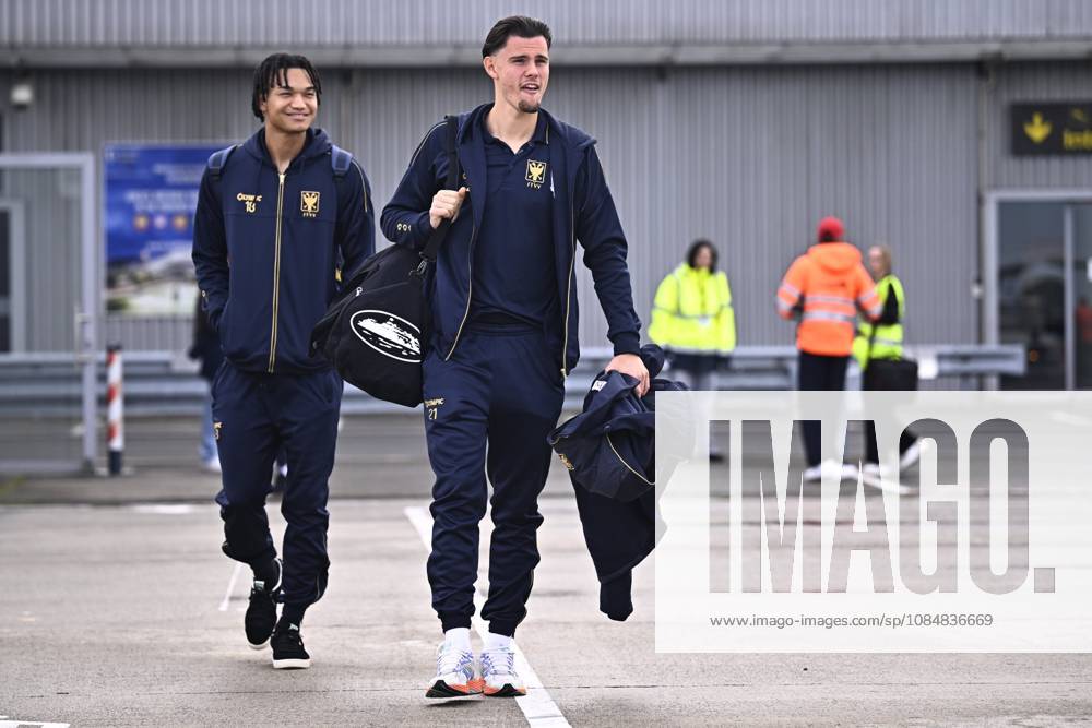 FC Midtjylland v Sint-Truidense VV - UEFA Conference League Media Activities 21 10 2026 LIEGE, BELGIUM - OCTOBER 21 : Players of Sint-Truidense VV pictured at the Liege airport before departure for the UEFA Conference League 2026 27 League Phase matchday 2 match between FC Midtjylland and Sint-Truidense VV on October 21, 2026 in Liege, Belgium, 21 10 2026 Liege Belgium