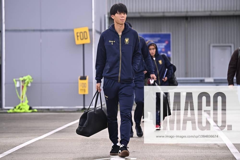 FC Midtjylland v Sint-Truidense VV - UEFA Conference League Media Activities 21 10 2026 LIEGE, BELGIUM - OCTOBER 21 : Takai Kota defender of Sint-Truidense VV pictured at the Liege airport before departure for the UEFA Conference League 2026 27 League Phase matchday 2 match between FC Midtjylland and Sint-Truidense VV on October 21, 2026 in Liege, Belgium, 21 10 2026 Liege Belgium