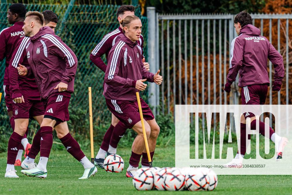 Anderlecht s Thelo Aasgaard pictured during a training session of Belgian soccer team RSC Anderlecht, Wednesday 21 October 2026 in Brussels, in preparation of tomorrow s match against Polish Jagiellonia Bialystok, on day three of the UEFA Europa League league phase. EMILExWINDAL x190466932x