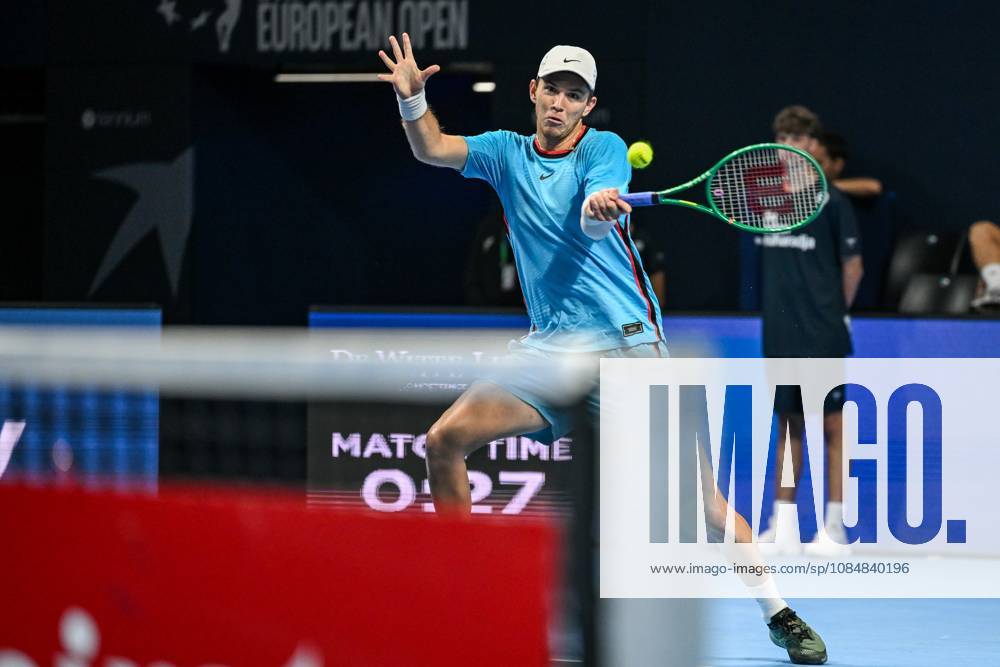 Martin Damm of the United States pictured in action during the European Open ATP, Tennis Herren tennis tournament in Brussels, on 21 October. This year s edition of the tournament is taking place from 17 to 25 October DAVIDxPINTENS x190474690x